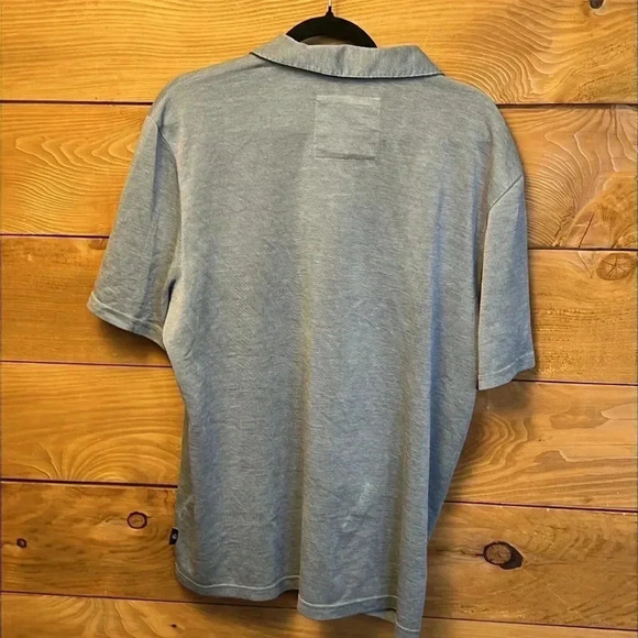 TED BAKER LONDON Hawka Short Sleeve Polo Grey Olive sz 6/Lg Golf Pickle Ball - Picture 6 of 10
